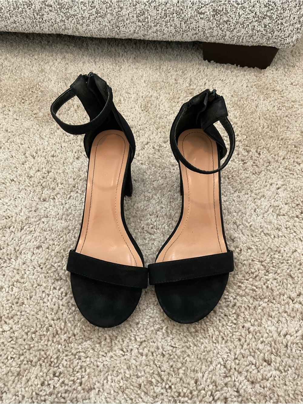 Amazon Black Ankle-Strap Block Heel Sandals